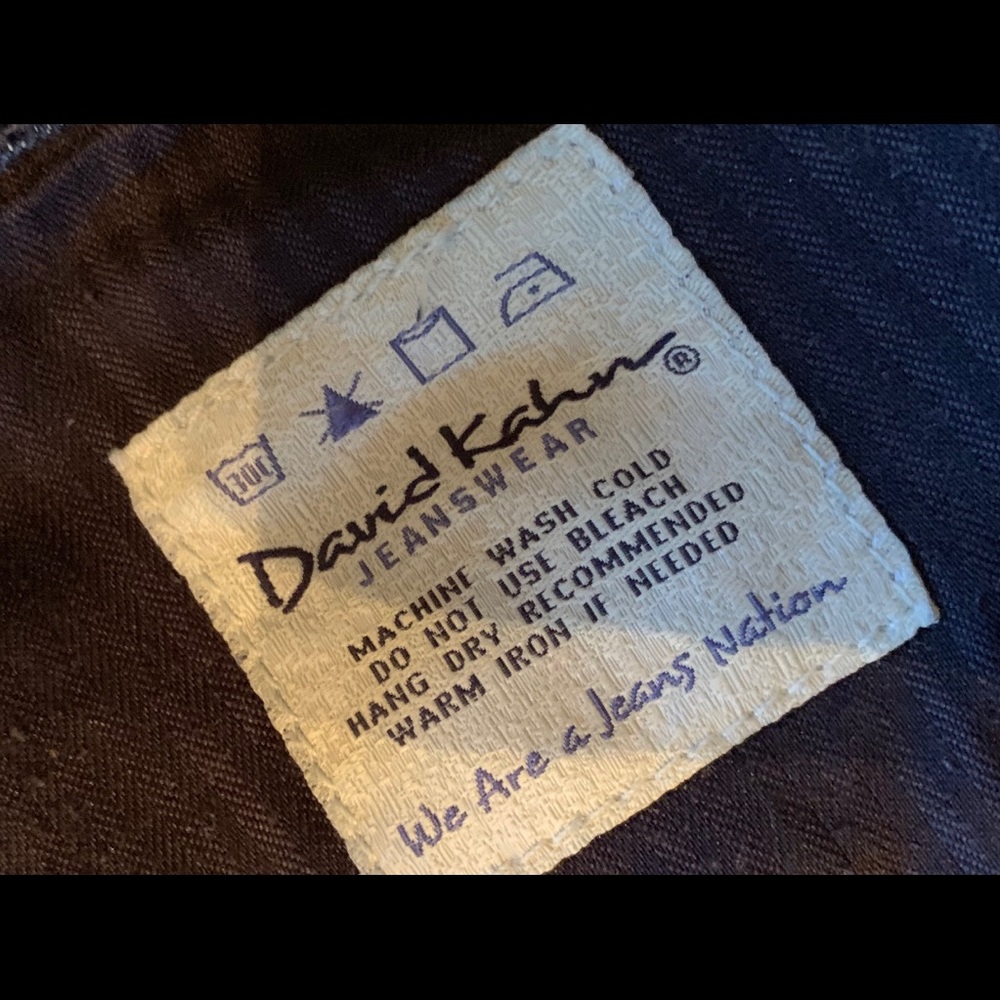 David Kahn Dark Wash Denim Jeans - Picture 3 of 5